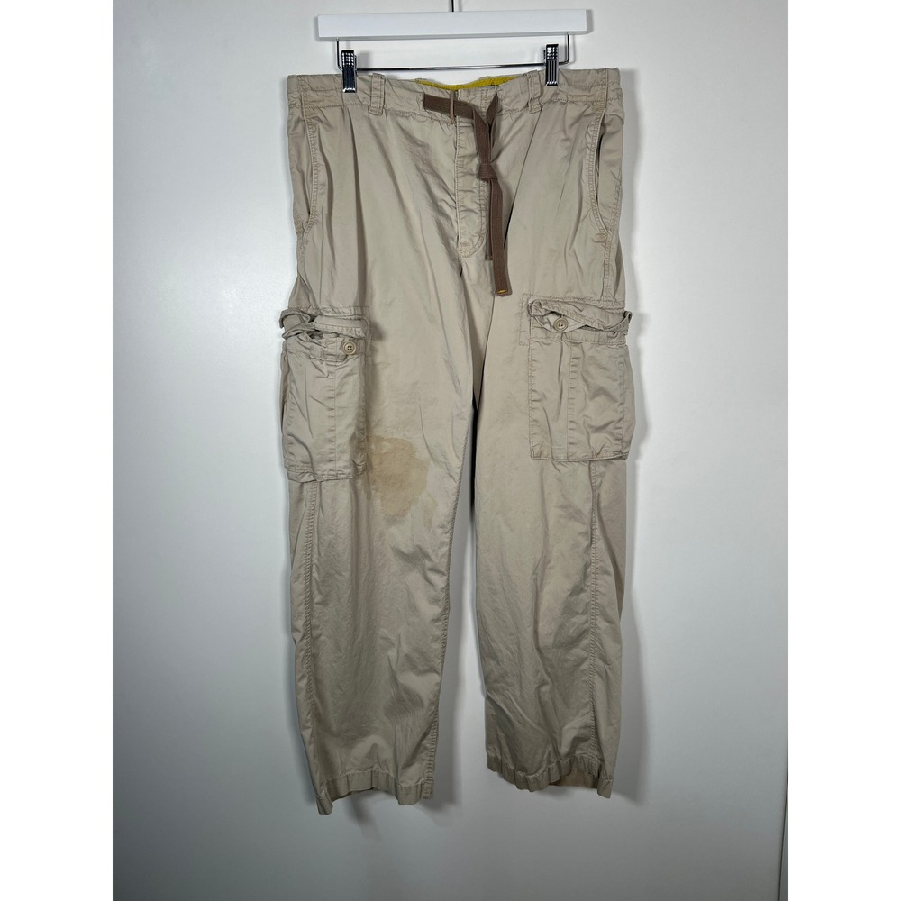 Gap‎ 1969 Khaki Cargo Pants Tan Utilitarian Gorpcore Workwear Men Size Large